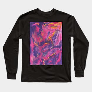 Pink and yellow pattern Long Sleeve T-Shirt